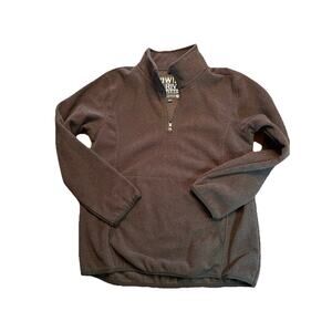 Powder River Outfitters Sweater Men’s M Black ¼ Zip Pullover Panhandle Pocket